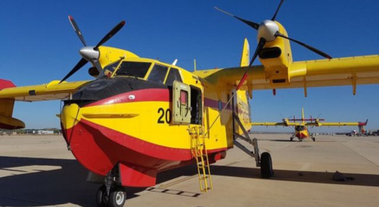 AB'nin yangınlara müdahale için gönderdiği Hırvatistan uçağı Türkiye'de