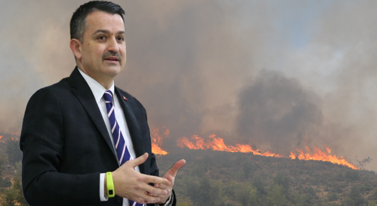 Bakan Pakdemirli duyurdu: Isparta'da da orman yangını çıktı!