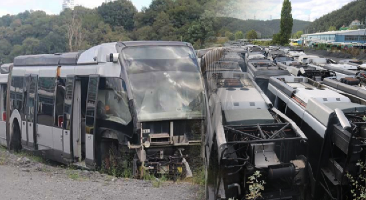 65 milyon euroluk israf! Hollanda'dan alınan 50 otobüs çürümeye terk edildi