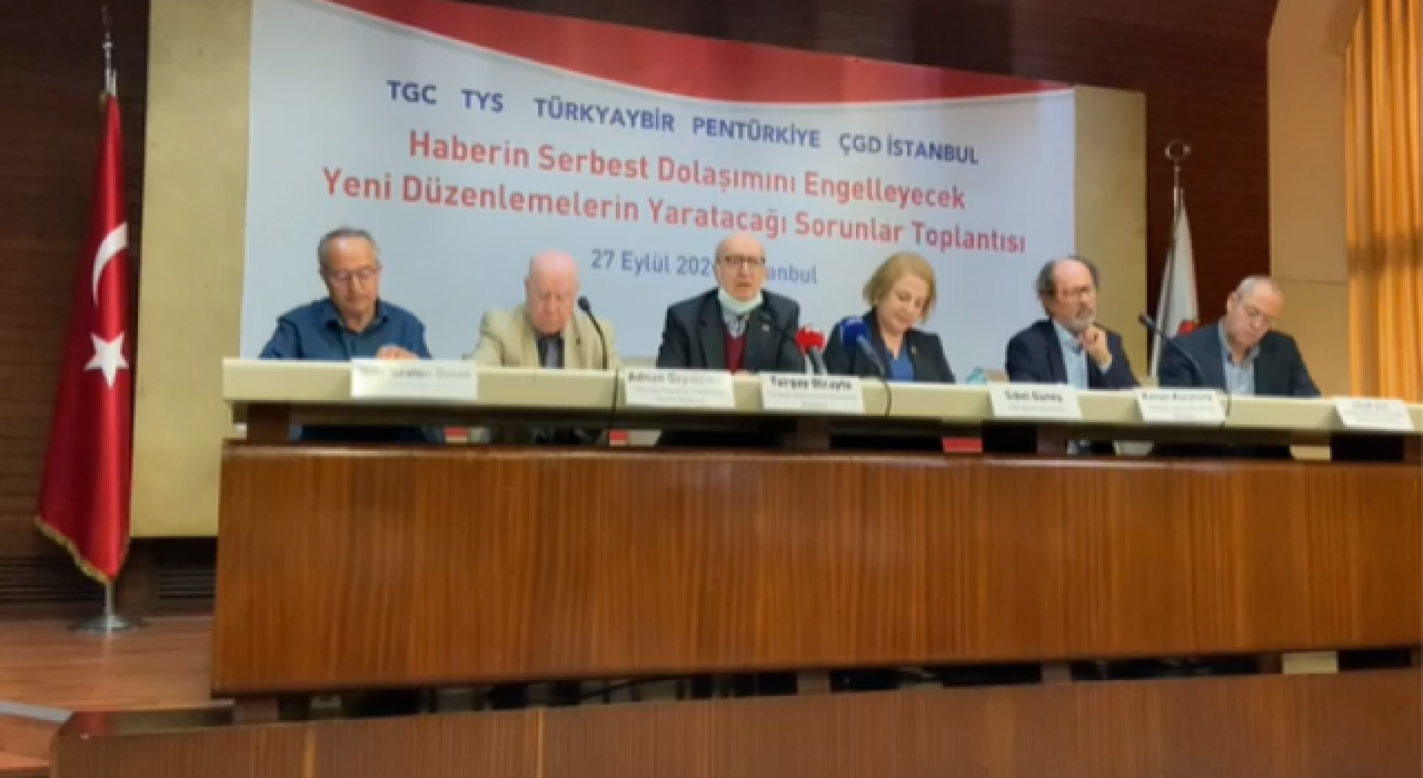 Gazeteciler, yazarlar ve yayıncılardan basın toplantısı: Yeni sosyal medya düzenlemesi sansürü büyütecek