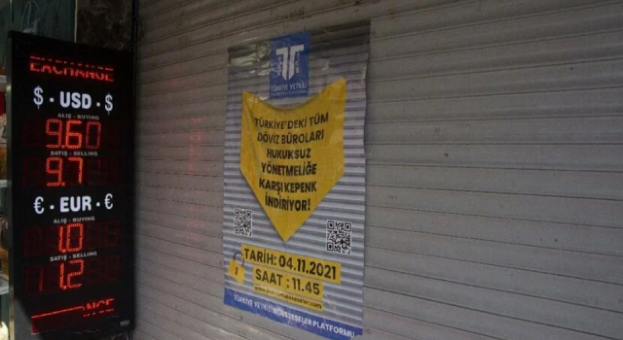 Döviz büroları kepenk kapattı! Bakanlığın kararına protesto...