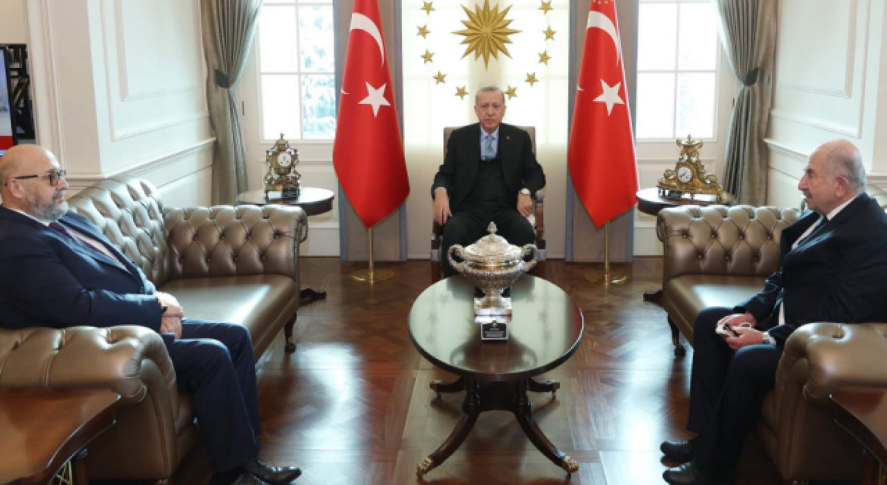 Cumhurbaşkanı Erdoğan, Bedros Şirinoğlu ile görüştü