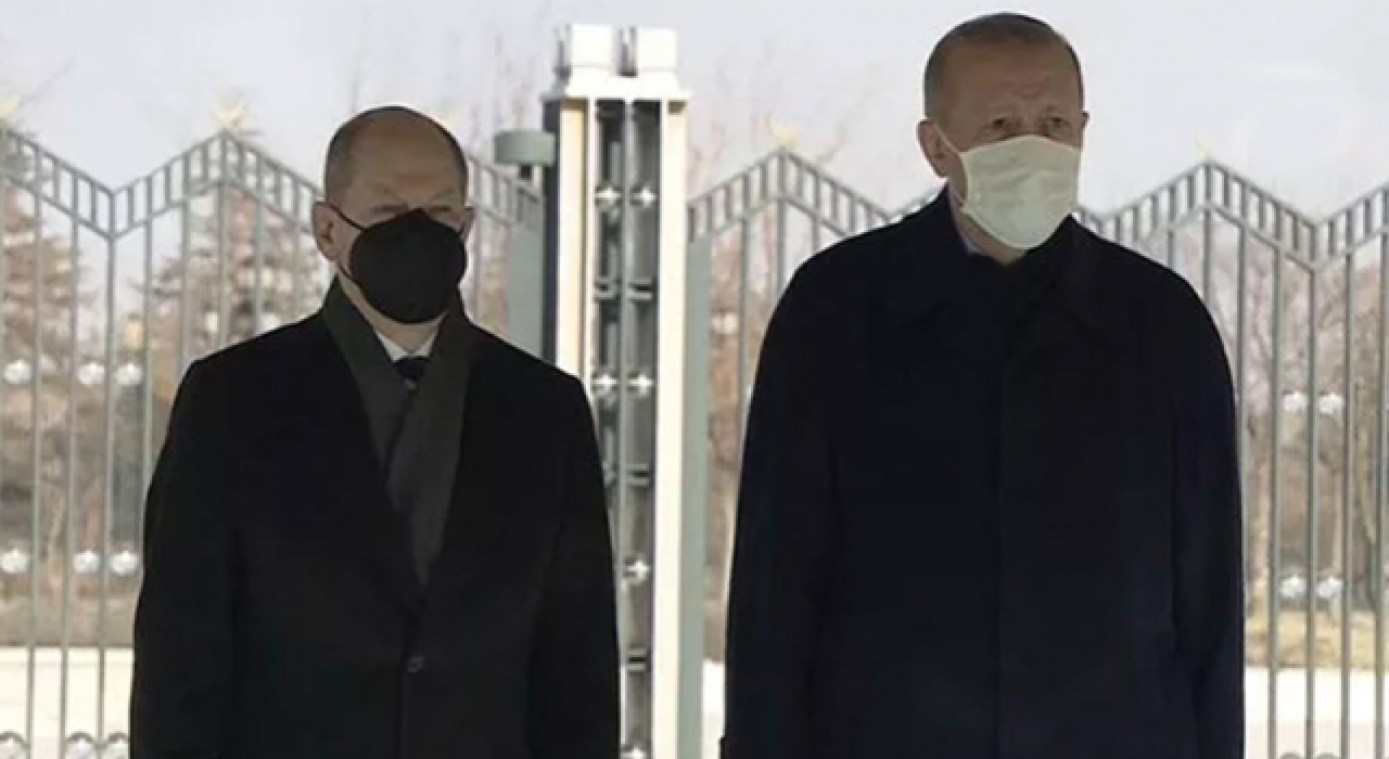 Cumhurbaşkanı Erdoğan, Almanya Başbakanı Scholz ile bir araya geldi