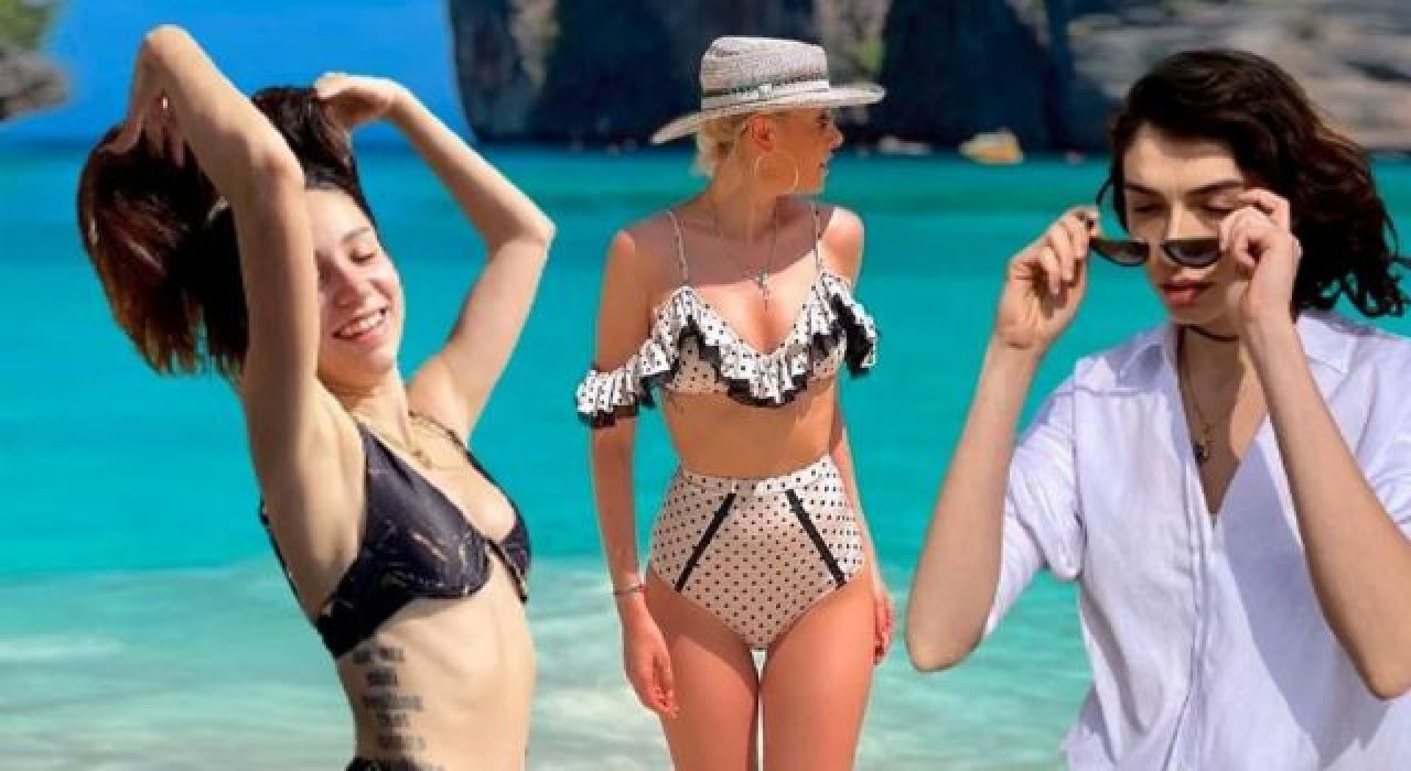 Hazar Ergüçlü, Zeynep Bastık ve Burcu Binici tatil sezonunu açtı