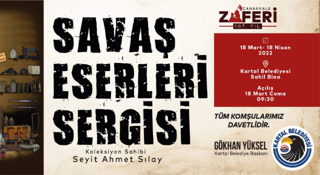 Kartal Belediyesi, Çanakkale Zaferi’nin 107. yıl dönümünde bir dizi etkinliğe ev sahipliği yapacak