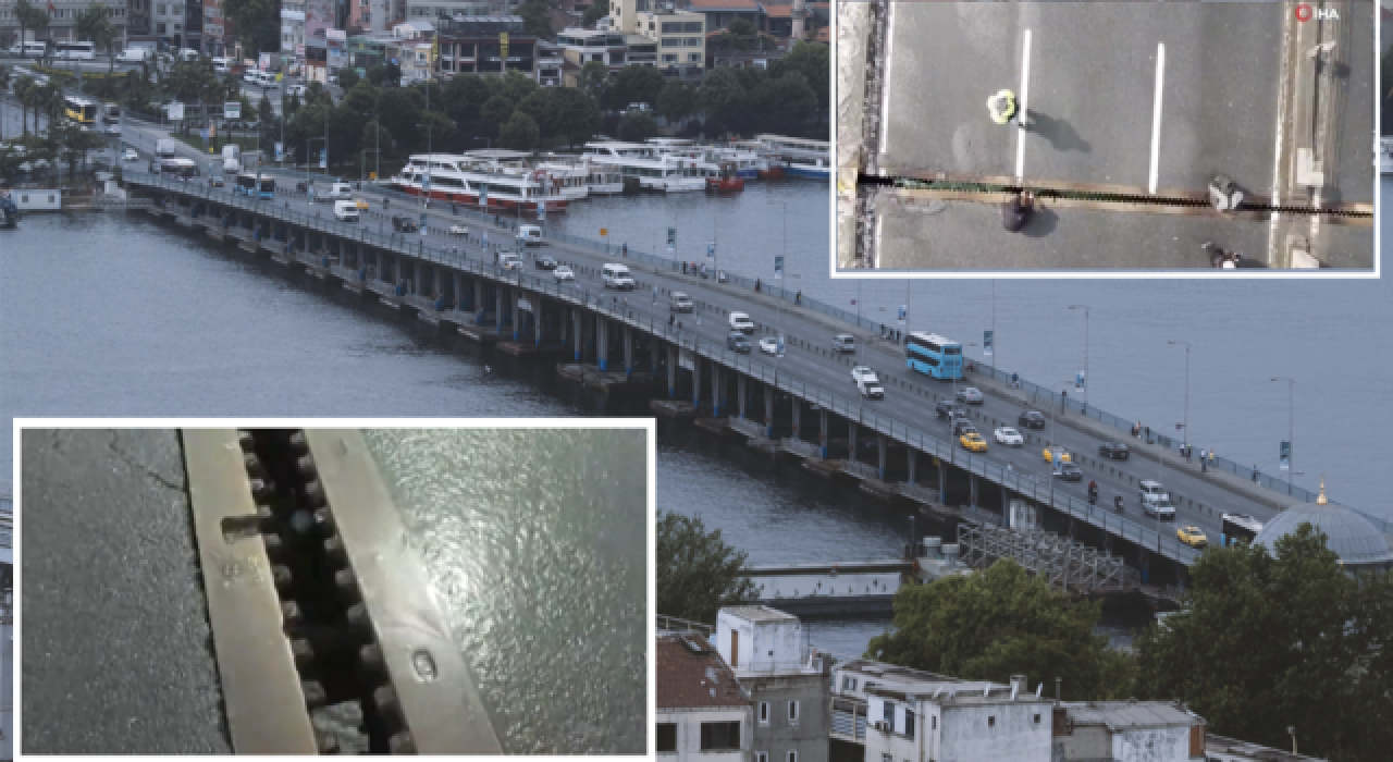 Unkapanı Köprüsü'nün bağlantı noktası ayrıldı!