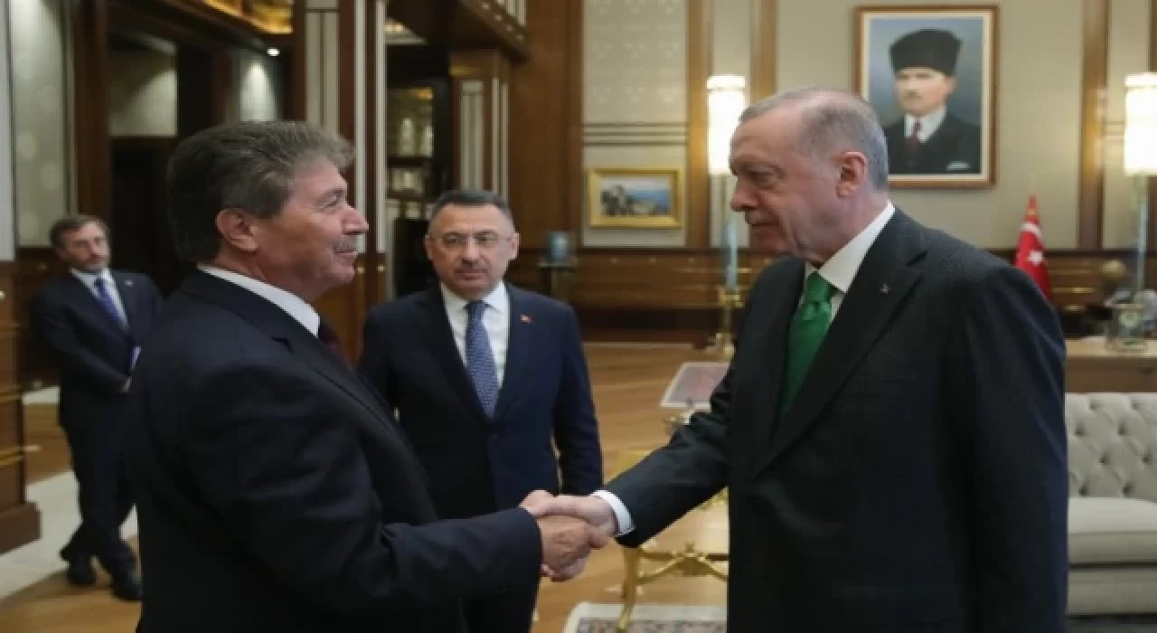 Cumhurbaşkanı Erdoğan, KKTC Başbakanı’nı kabul etti