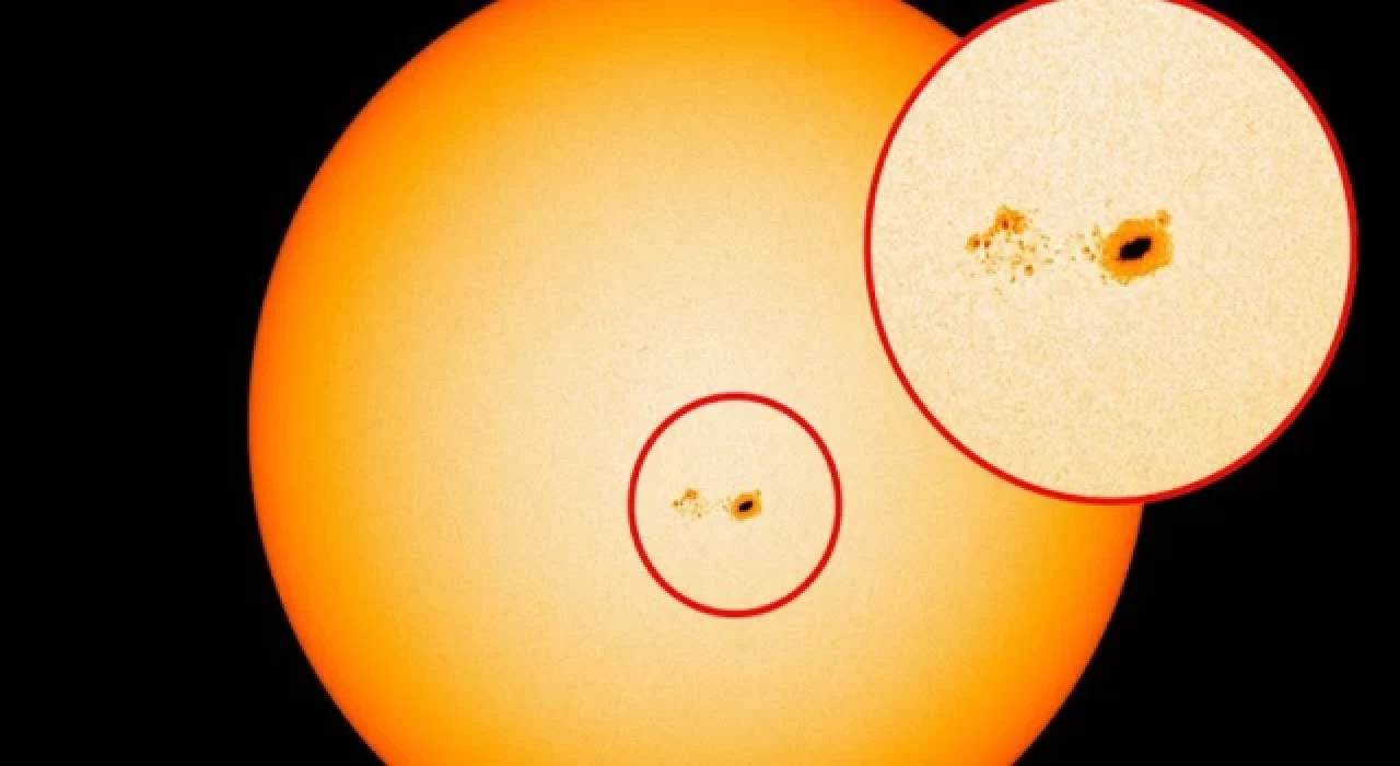Güneş'teki leke bir gecede iki kat büyüdü