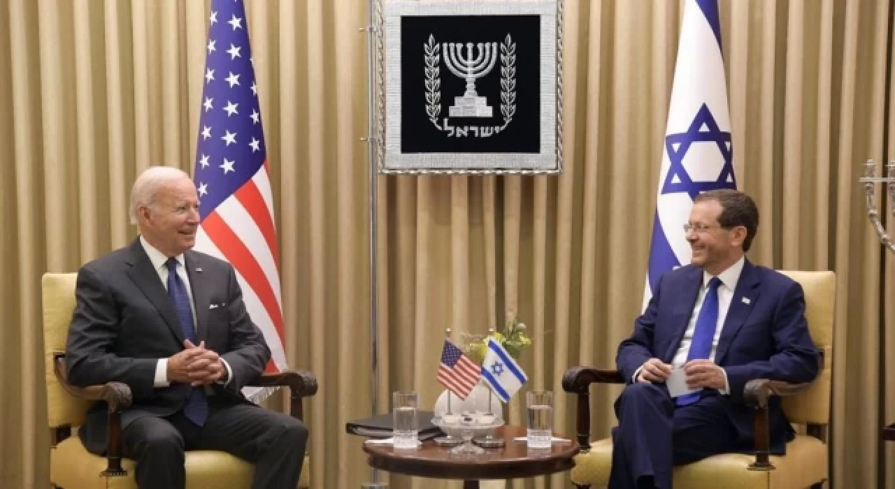 Biden, İsrail Cumhurbaşkanı Herzog ile bir araya geldi