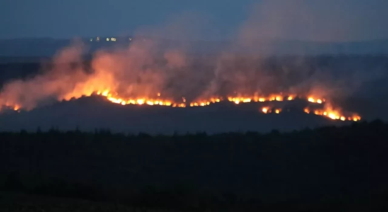 Bulgaristan’daki yangın Edirne'nin sınır köylerine dayandı: Alevler ürkütücü boyuta ulaşıyor