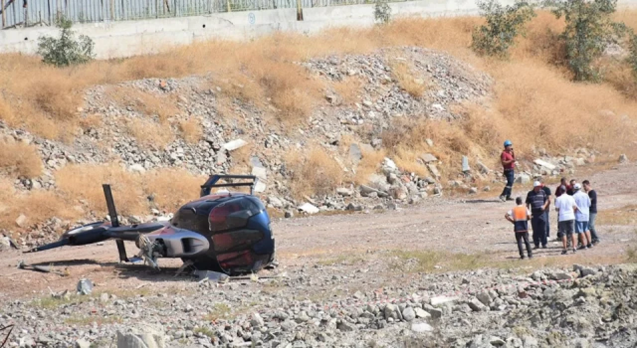 İzmir'de helikopter kazası: Pilot ve yardımcısı yaralandı