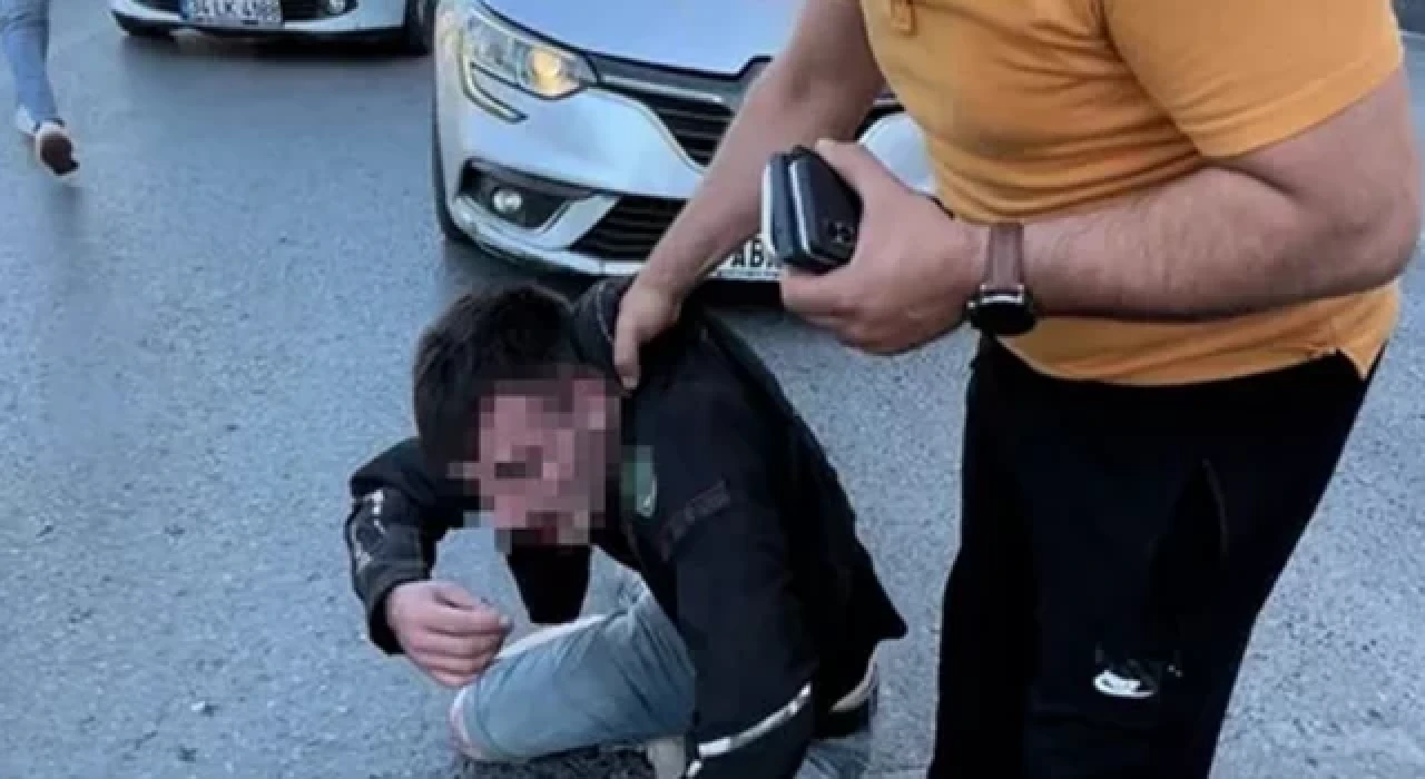 Kızına uyuşturucu satan şahsı döverek karakola götürdü