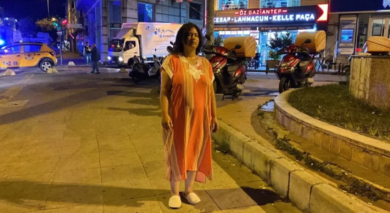 Beyoğlu'nda 'duran kadın' polisi alarma geçirdi