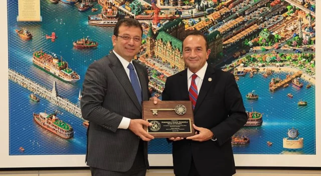 Ekrem İmamoğlu, ABD’nin ilk Türk Belediye Başkanı olan Tayfun Selen’i ağırladı