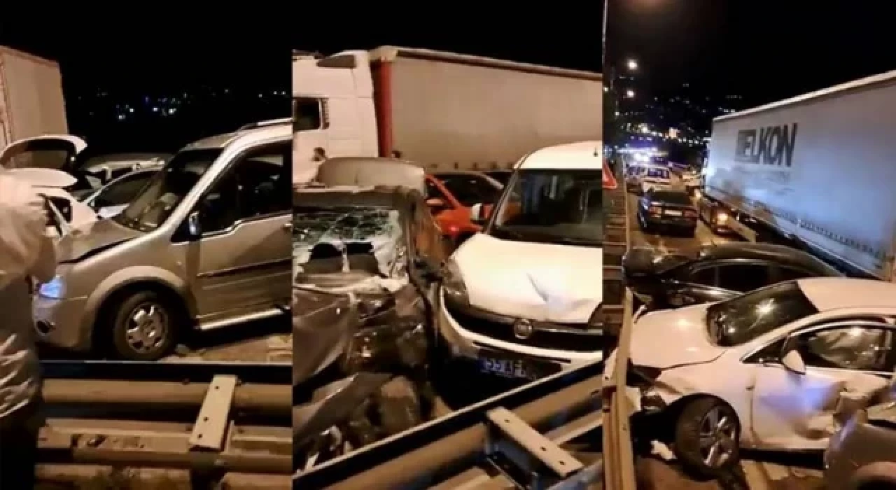 Samsun’da 23 aracın karıştığı kazada 9 kişi yaralandı