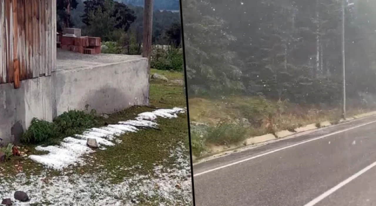 Yılın ilk karı Uludağ'a yağdı: Sıcaklık eksiyi gördü