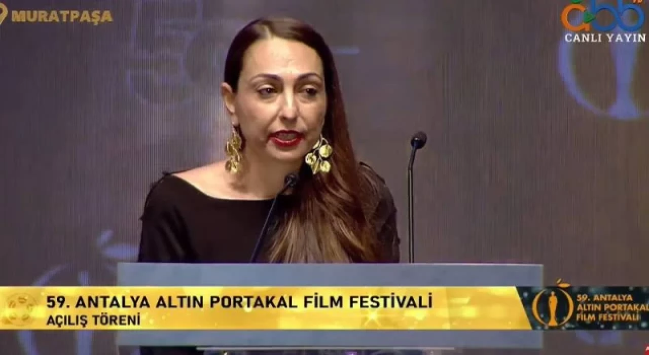 59. Antalya Altın Portakal Film Festivali’nde ”Çiğdem Mater’e özgürlük” mesajı