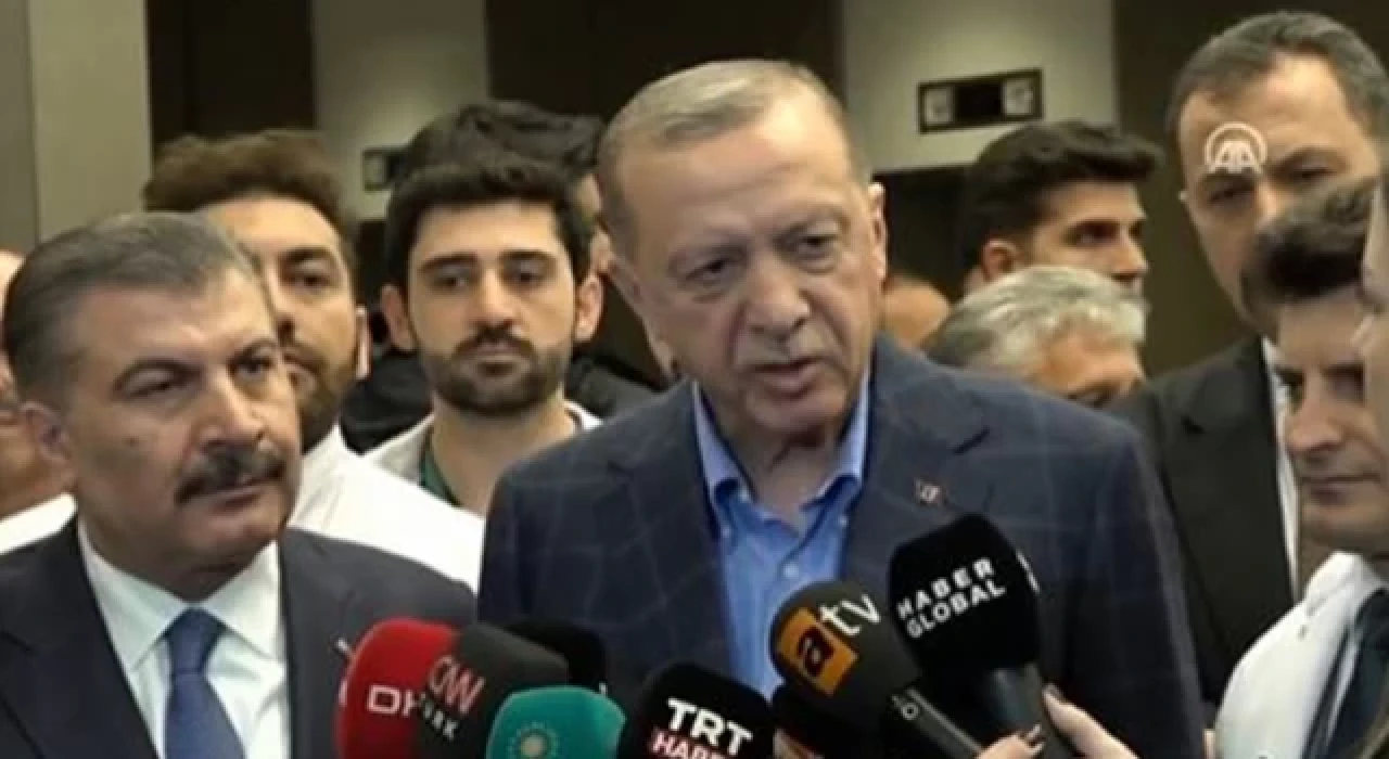 Erdoğan, maden ocağı patlamasında yaralanan işçileri ziyaret etti