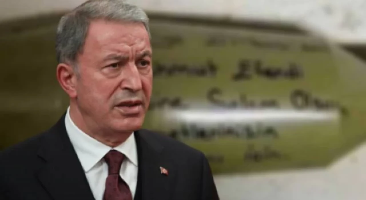 Bakan Akar’dan roket üstünde ’cemaate selam’ yazısı olduğu iddialarına ilişkin açıklama