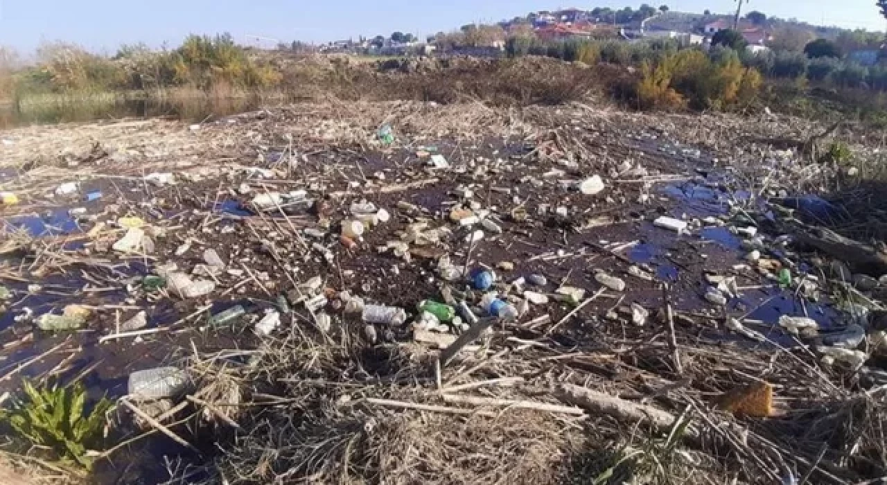 Büyük Menderes Nehri çöplüğe döndü