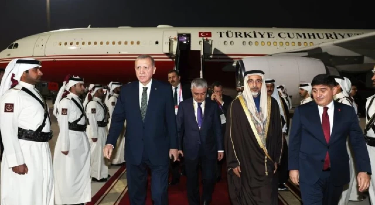 Cumhurbaşkanı Erdoğan, FIFA Dünya Kupası finali için Katar’a gitti