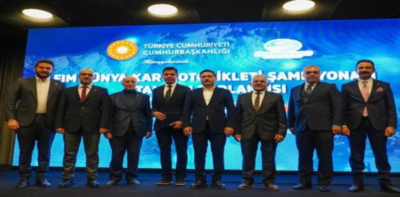 Kayseri’de ’kar motosikleti’ heyecanı