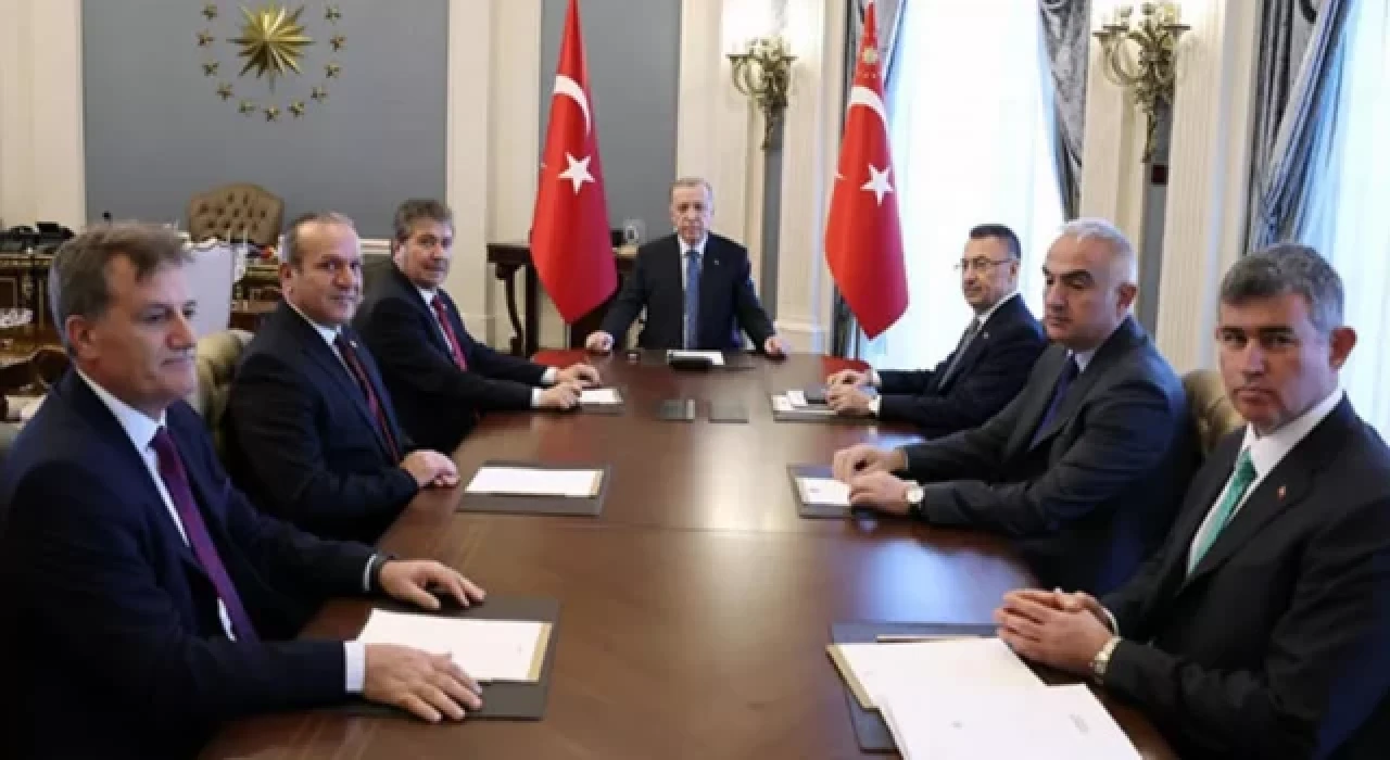 Cumhurbaşkanı Erdoğan KKTC Başbakanı Üstel'i kabul etti