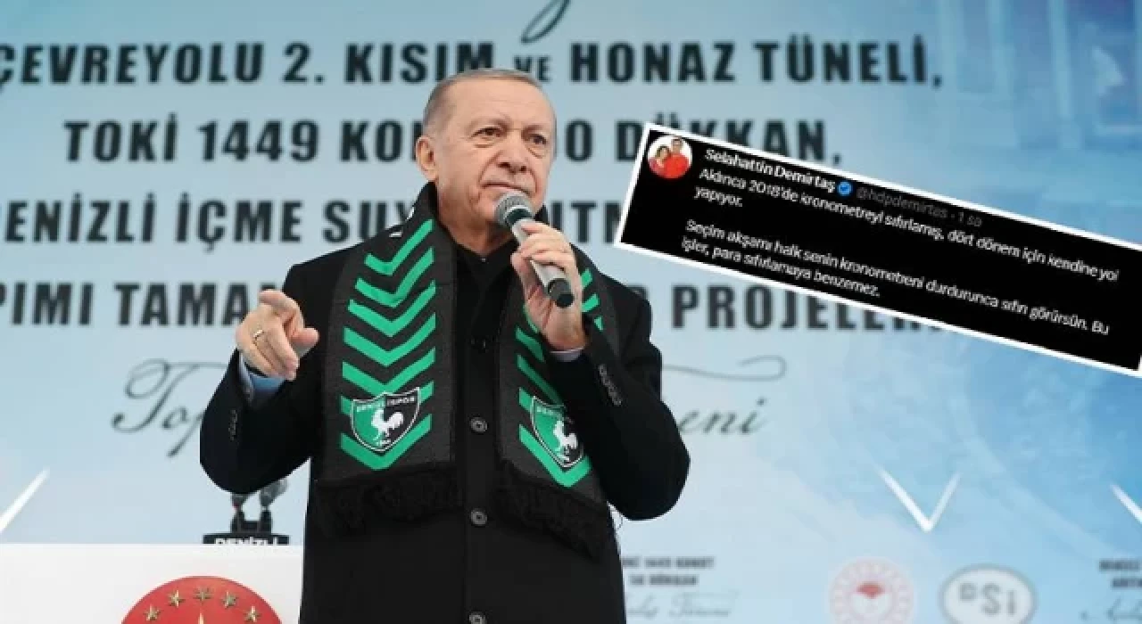 Demirtaş’tan Erdoğan’a: Seçim akşamı halk senin kronometreni durdurunca sıfırı görürsün