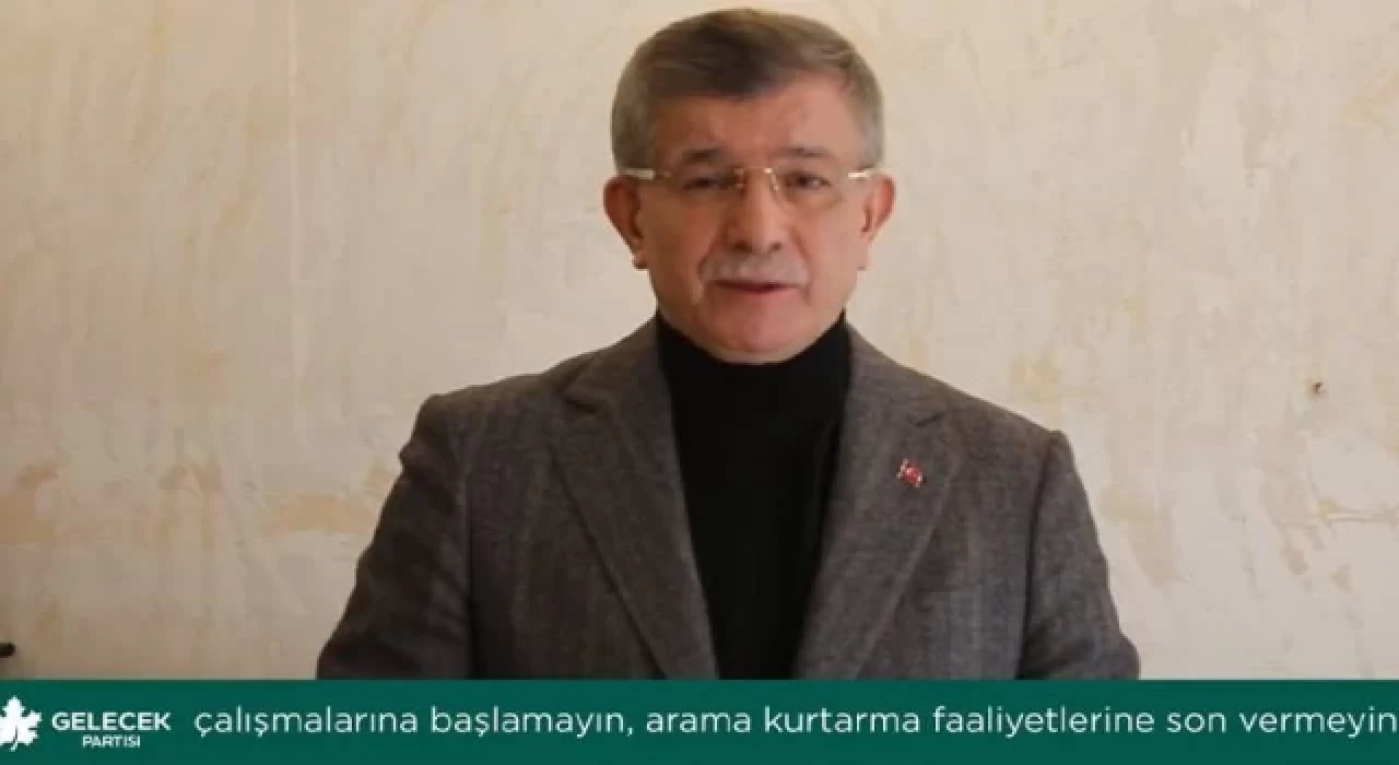Davutoğlu: Hala göçük altında canlı olma ihtimali göz önünde bulundurularak, enkaz kaldırma çalışmalarına başlanmamalı