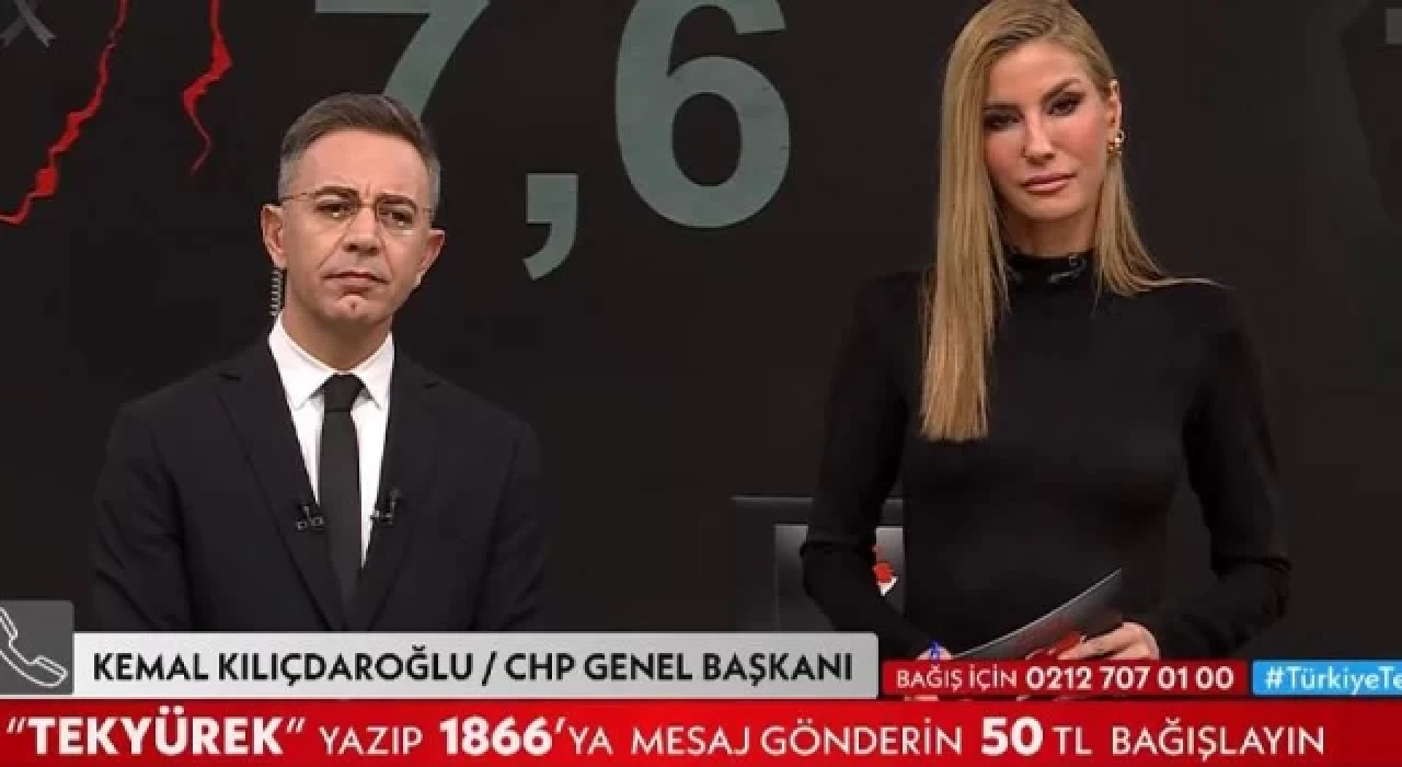 Kılıçdaroğlu, Akşener ve Babacan’ın ”Türkiye Tek Yürek” kampanyasına bağış yaptığı sırada BengüTürk kanalında yayın kesildi