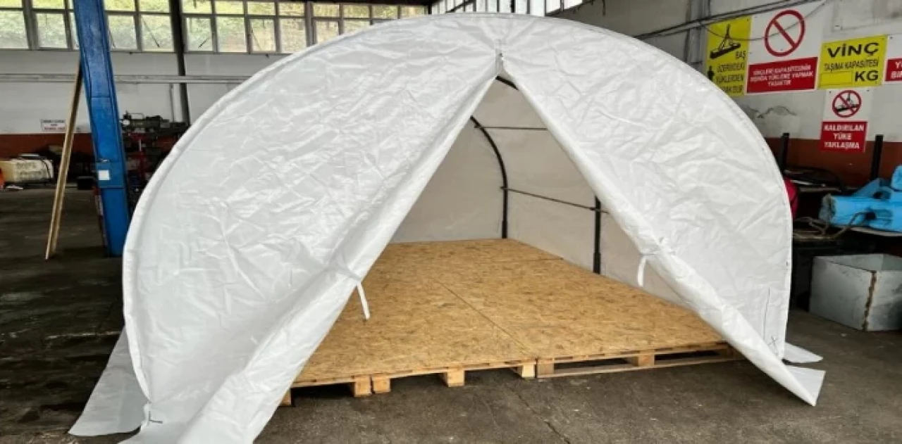 Rize de, Hatay’a ’çadırkent’ kuruyor