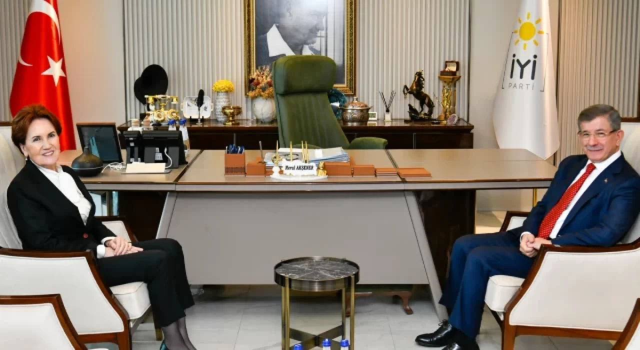 Akşener ile Davutoğlu arasında görüşme gerçekleşti