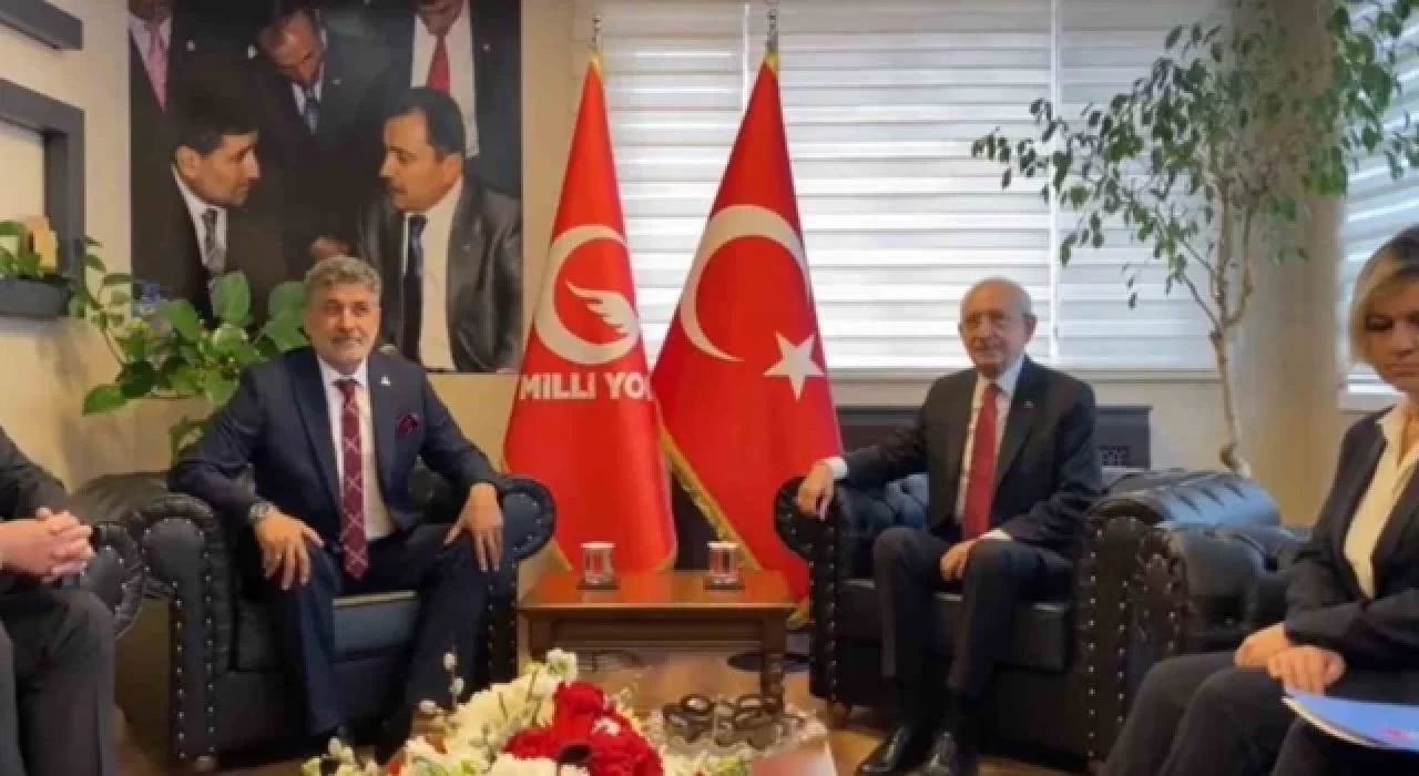 CHP Genel Başkanı Kılıçdaroğlu, Milli Yol Partisi Genel Başkanı Çayır’ı ziyaret etti