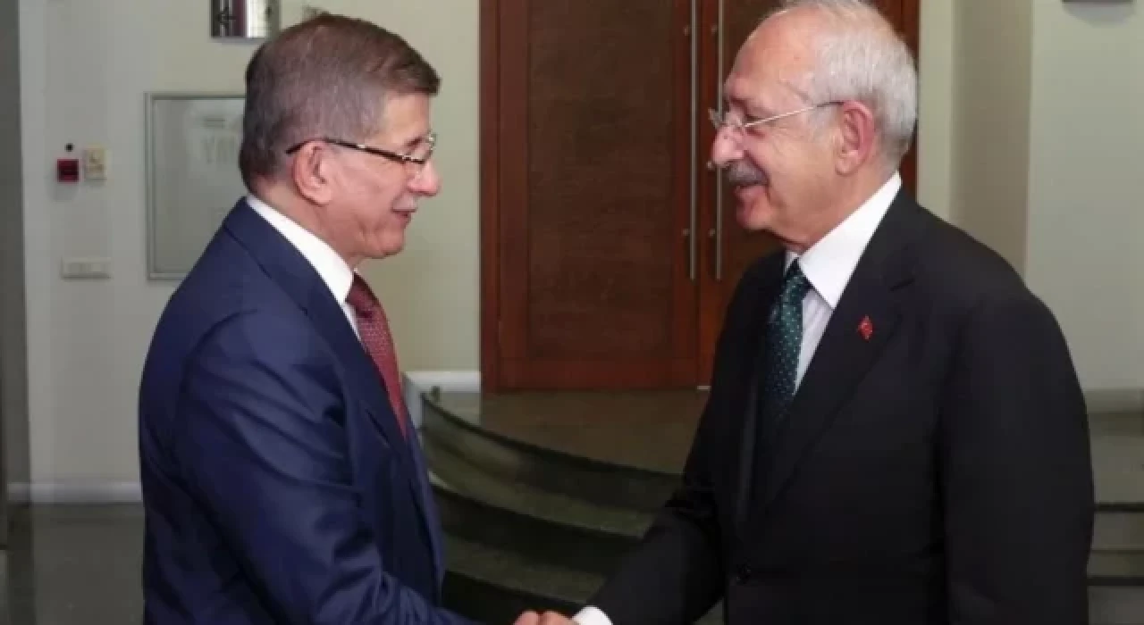 CHP lideri Kılıçdaroğlu, Gelecek Partisi Genel Başkanı Davutoğlu ile görüştü