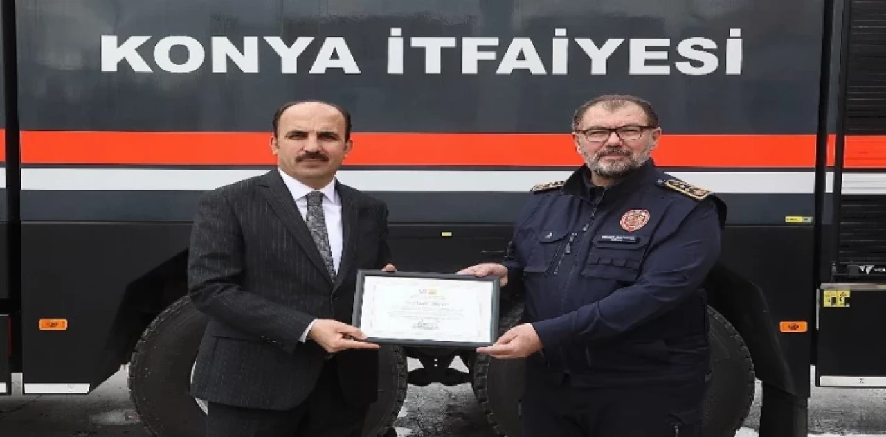 Konya İtfaiyesi’nin Hatay görevine 171 teşekkür