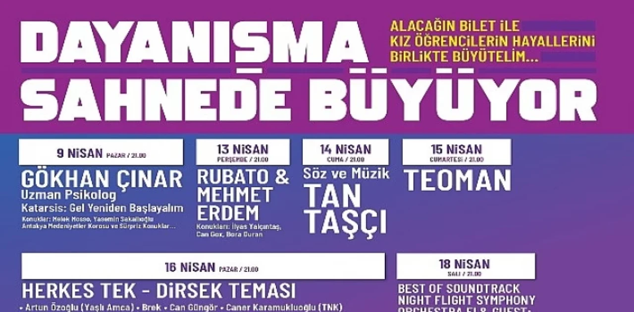 Sahnede Dayanışmaya Yoğun İlgi