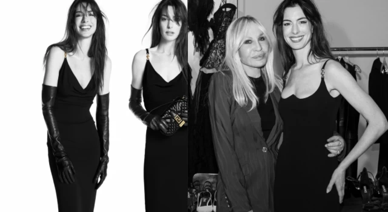 Versace’nin yeni marka elçisi Anne Hathaway
