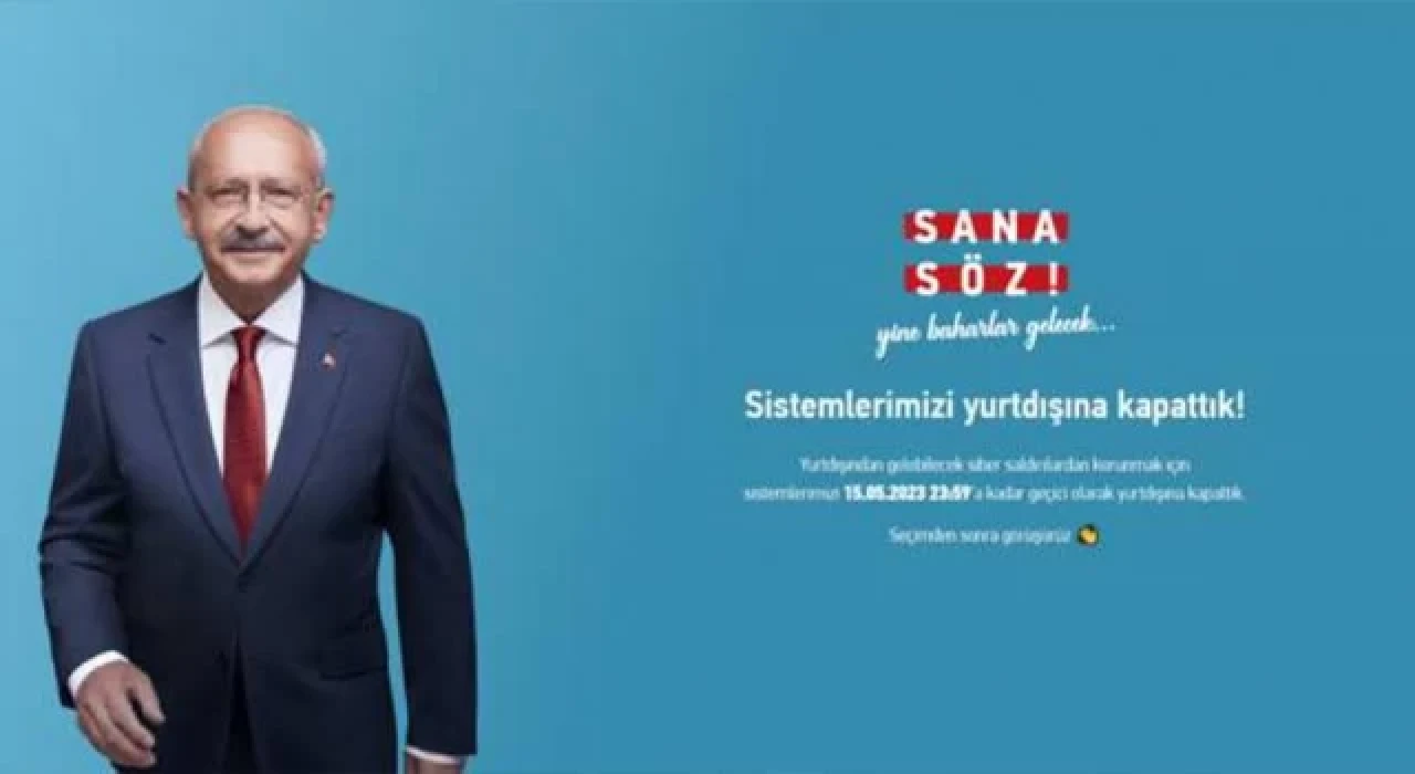 CHP internet sitesini ’siber saldırılardan korunmak için’ yurt dışına kapattı