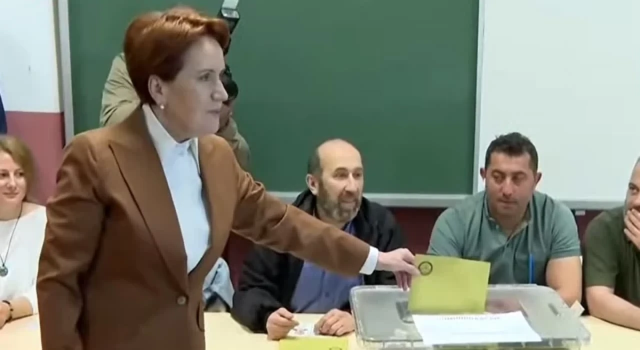 İYİ Parti lideri Akşener oyunu kullandı