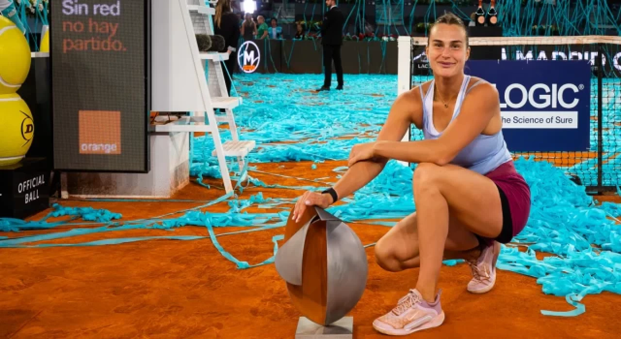 Madrid Açık'ta tek kadınlar şampiyonu Sabalenka
