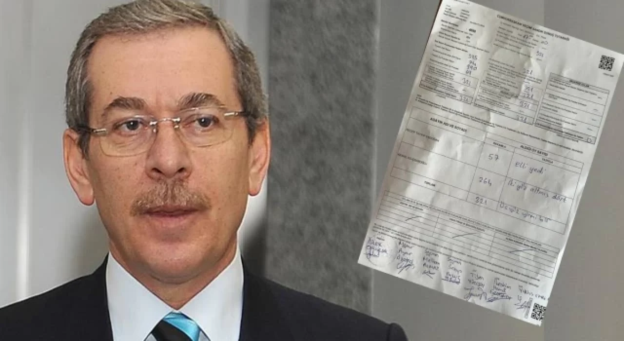 Abdüllatif Şener'in sandığından geçersiz oy çıkmamış; "Erdoğan’a oy verdiği kanısı güçleniyor"