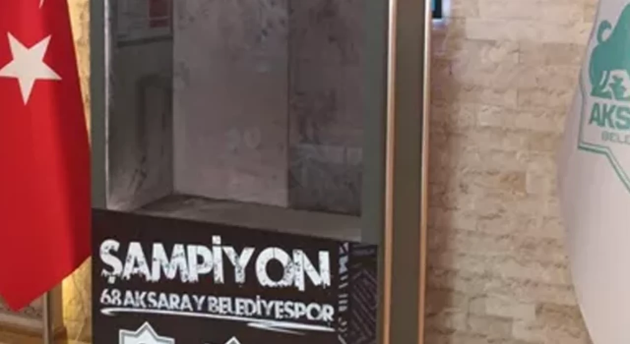 Aksaray Belediyespor'un şampiyonluk kupası çalındı