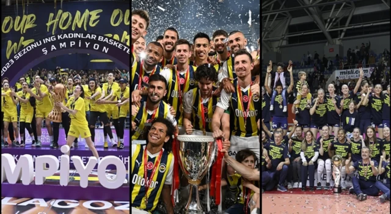 Fenerbahçe, bu sezon takım sporlarında 9 kupa kazandı