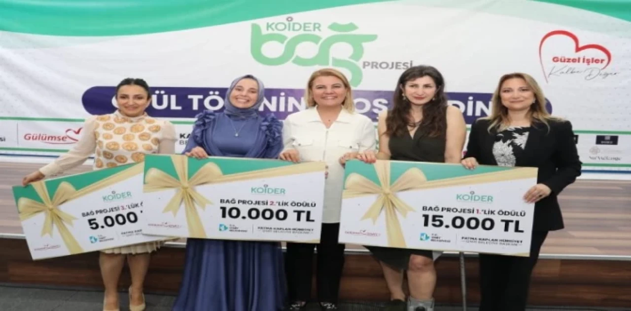 İzmit’in ’Bağ Projesi’ ödüllerine muhteşem gece