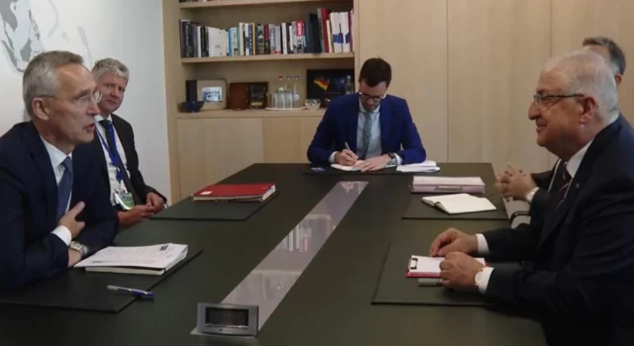 Milli Savunma Bakanı Güler, NATO Genel Sekreteri Stoltenberg ile görüştü