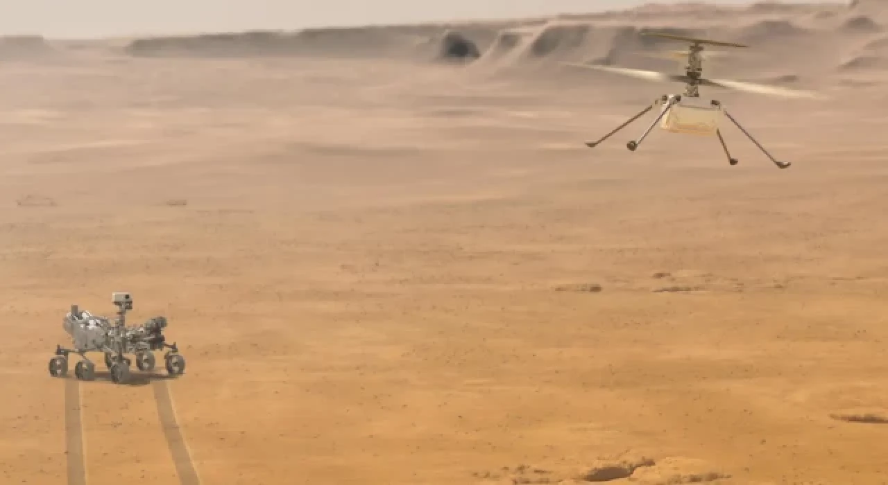 Mars'ta bulunan Ingenuity helikopteri 63 gün sonra NASA'yla iletişime geçti