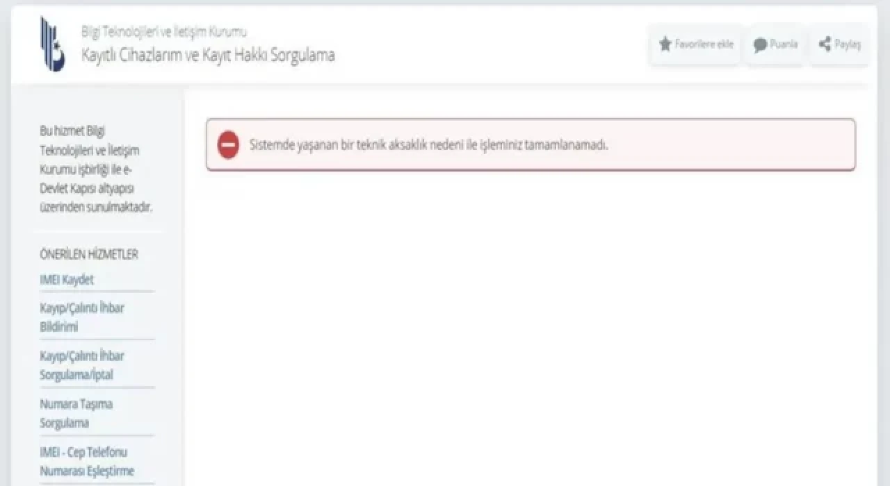 Zamlı IMEI kaydı öncesi bugün son gün: Yoğunluk nedeniyle sistem çöktü