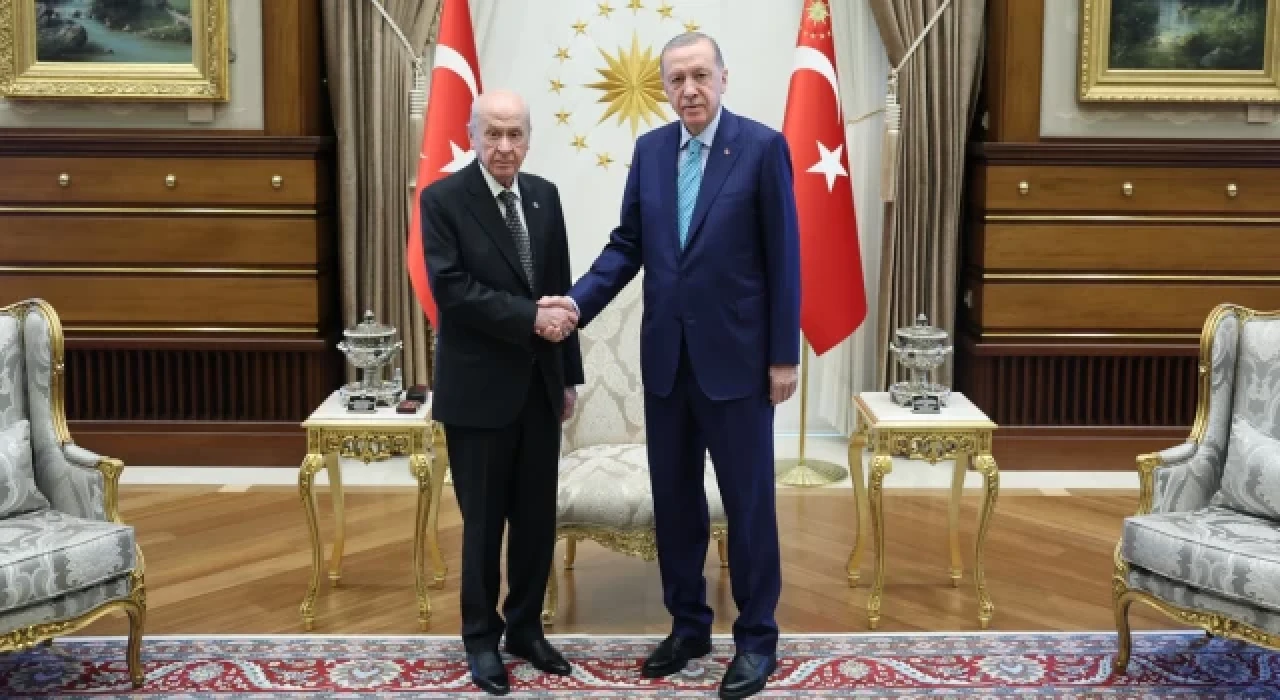Cumhurbaşkanı Erdoğan, MHP lideri Bahçeli ile görüştü