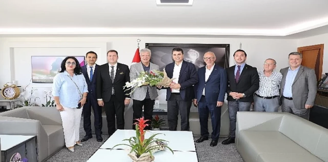 Demokrat Parti Lideri Uysal’dan Başkan Engin’e Ziyaret