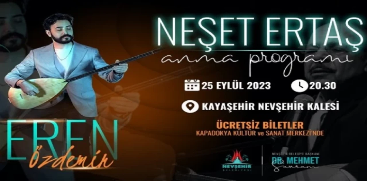 Nevşehir Kalesi’nde Neşet Ertaş gecesi
